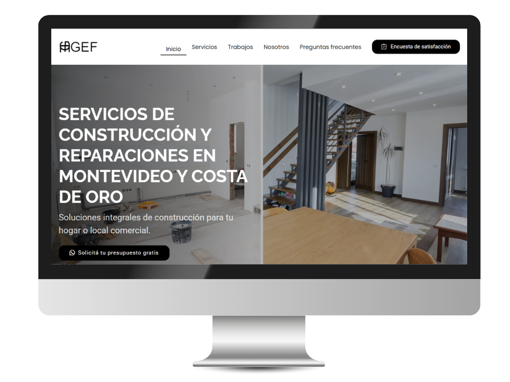 Diseño web creativo y moderno en Uruguay - Portafolio Moderna Webs